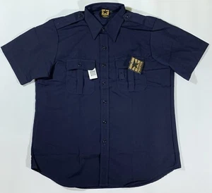 NWT Propper 9600 Tactical Shirt, Men's L Navy Blue Button Down, Short Sleeves - Picture 1 of 13