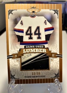 Todd Bertuzzi 2021 Leaf Lumber Hockey Game Used Stick /35 Red Wings