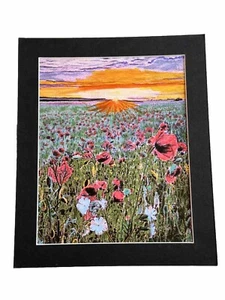 Mark Leary Art Watercolour Painting Cornflower Sunrise - Picture 1 of 1