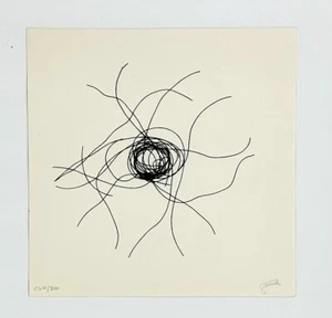 GLENDA LEON La Huella Multiple 2002 signed framed original Cuban engraving - Picture 1 of 1