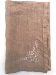 The Spring Shop Leinen Stoff Geschirr Servietten 4er Set Camel Hellbraun Farbe  - Bild 1 von 4