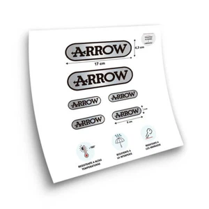 STAR SAM ® KIT Aufkleber ARROW Auspuffrohr Aluminium 6 Einheiten Temperatur