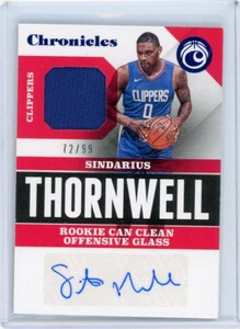 2017-18 CHRONICLES SINDARIUS THRONWELL DUAL PATCH/ AUTO COMBINED SHIP - Picture 1 of 1
