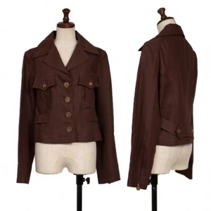CHRISTIAN LACROIX BAZAR Back Belt Button Design Jacket Size 38(K-136560) - Picture 1 of 12