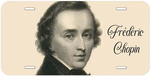 Matrícula de coche de novedad Frédéric Chopin - Imagen 1 de 3