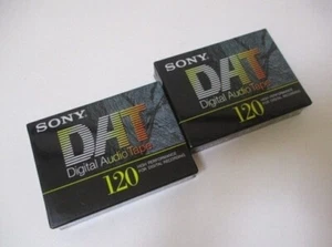 2x Sony DT-120RA 120-Minute DAT Tapes – Brand New & Sealed - Picture 1 of 4