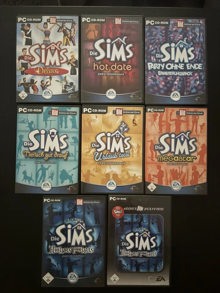 Die Sims 1 PC – Komplettset mit allen Erweiterungen - Retro-Gamer-Sammlung - Bild 1 von 4