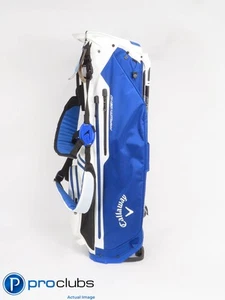 New! Callaway Fairway C HD White/Cobalt Blue 4-Way Stand Bag w/ Rain Hood 442109 - Picture 1 of 5