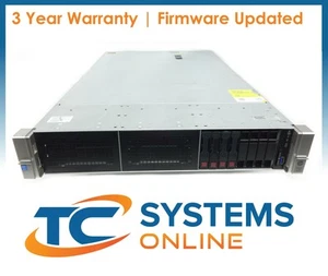 HP DL380 G9 8SFF 2x2680v3 2.5GHZ=24Cores 128GB 4x600GB 12G SAS P440ar - Picture 1 of 2