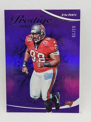 2023 Panini Prestige - Warren Sapp #281 Xtra Points Premium Purple /99 - Image 1 of 2