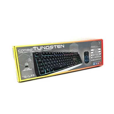 THE G-LAB Combo Tungsten - Kabellose Gaming-Tastatur +2400 DPI Maus - QWERTY - Bild 1 von 4