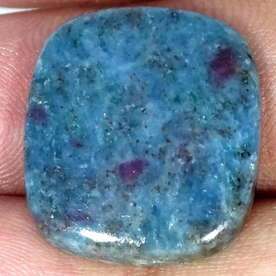 25.80Cts 100% Natural Ruby Kyanite Cushion Cabochon Gemstone 19X21X4MM Foto 1 de 4