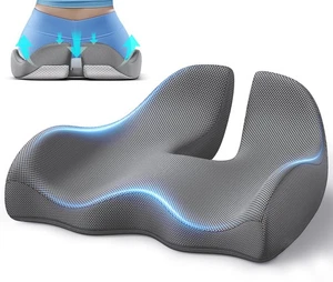 X Cuscino Sedile Memory Grande per Sedia Ufficio Cuscini Ergonomici Cuscino Cuscino per... - Foto 1 di 7