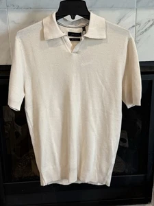 Camiseta Porter & Ash Editorial Essential Hombre Talla M Crema Algodón Fino - Imagen 1 de 10