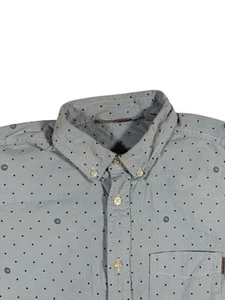 Carhartt Men’s Blue Dot Pattern Coppell Long Sleeve Shirt- Size Medium - Picture 1 of 9