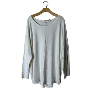 Soft Surroundings Women's Plus 2X Trieste Button-Back Cream Sweater - Picture 1 of 9