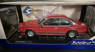 BMW 635 Csi (E24) Rosso, 1:18 Modello Auto (Confezione Danneggiato) - Immagine 1 di 2