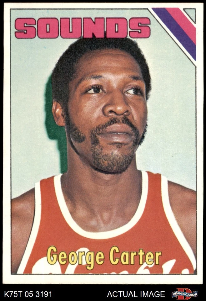1975 Topps #230 George Carter Sounds (Pros) St. Bonaventure 7 - NM - Image 1 of 1