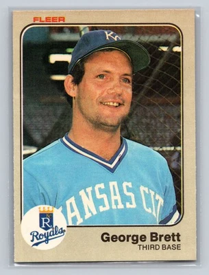 George Brett 1983 Fleer #108 堪萨斯城皇家队 — 第 1/2 张图片