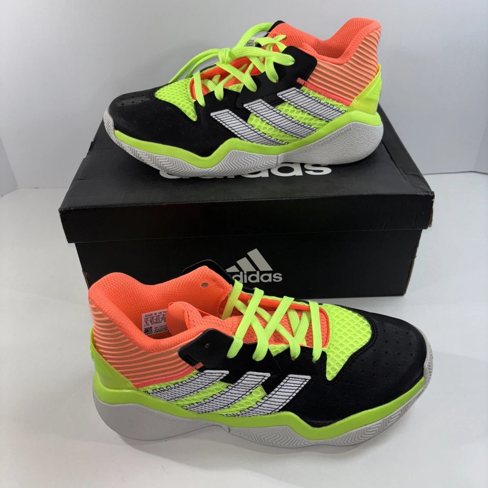 Size 5 (GS) - adidas Harden Stepback Mid Signal Coral