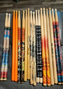 Lot of Pairs & Singles Drumsticks Hard Rock Cafe Las Vegas + ProMark & More! - Picture 1 of 23