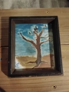 Vintage Baumgemälde von Upshaw - Bild 1 von 4