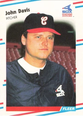 John Davis 1988 Fleer Update #U-15 Chicago White Sox Baseball - Image 1 of 2