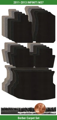 Juego de alfombrillas bereber personalizadas Lloyd para Infiniti M37 2011-2013 (5 piezas) #T3V Foto 1 de 4