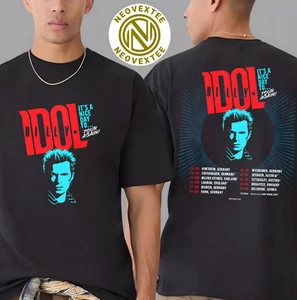 Billy Idol It’s A Nice Day To Tour Again 2025 European Tour Dates List T-Shirt - Bild 1 von 5