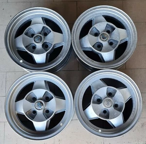 BMW quattro cerchi BWA lega E21 316 318 320 323 2002 1602 1502 VW Golf 1 2 Opel - Imagen 1 de 12