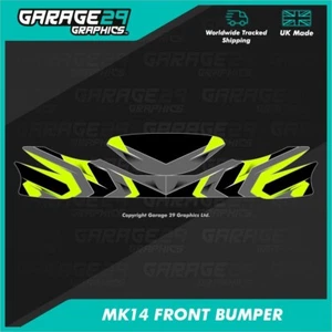 CADET KART MK14 FRONT BUMPER STICKER KIT - BANSHEE - COLOUR 2 - Picture 1 of 3