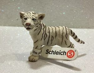 SCHLEICH ANIMALI SELVAGGI WILD LIFE TIGRE BIANCA CUCCIOLO WHITE TIGER CUB 14384 - Picture 1 of 2