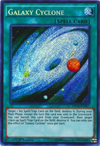 *** GALAXY CYCLONE  *** 1ST EDITION SECRET RARE MP16-EN027 YUGIOH! MINT/NM - Image 1 of 1