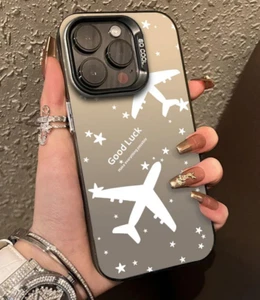 Airplane Route Good luck Coque Cover Case For Iphone 16 Pro Max 15 14 13 12 11 - Photo 1 sur 7