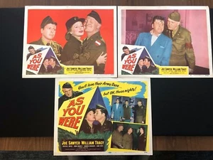 As You Were (1951) Original/Vintage Movie Lobby Cards #s1,4,8 - EX - Picture 1 of 4