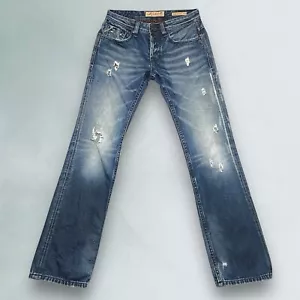 Cult Of Individuality Hagen Jeans Herren 30x34 Blau Stone Wash Distressed Denim - Bild 1 von 24