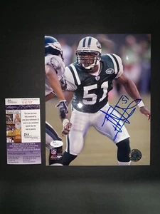 JONATHAN VILMA NEW YORK JETS SIGNED 8X10 PHOTO W/JSA T42707 - Picture 1 of 1