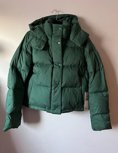 Lululemon Wunder Puff Cropped Jacket Everglade Green 600 Goose Down NWT 10 - Picture 1 of 9