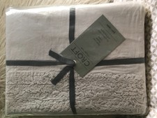 NEW AUTHENTIC JOHN LEWIS CROFT COLLECTION GREY RUFFLE DUVET COVER QUEEN 