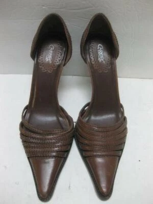 CARLOS SANTANA Cuero Marrón SCOUT Tacones Spike Zapatos 7 M Foto 1 de 4