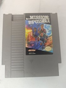 1985 NES Mission Impossible game cartridge only; Tested/Works!