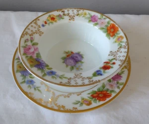 Rosenthal Bavaria Dresden Ovington's New York, Chicago Floral Ramekin & Saucer - Picture 1 of 4