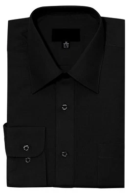 NEW Men's Regular Fit Long Sleeve Solid Color Dress Shirts - 19 Colors - Image 1 of 2