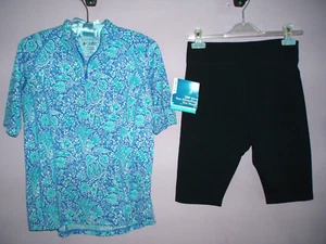 UPF 50+ Exellent UV Protection, S, activewear top-shorts zip pocket, Coolibar - Picture 1 of 4