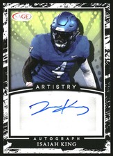 2022 SAGE Artistry Autographs White #AIK Isaiah King Auto