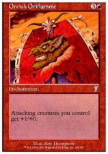 1x Orcish Oriflamme MTG 7th Edition NM Magic Regular