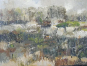 1958 Harlan H Holladay Expressionist Modernist Mid Century Modern Painting - Picture 1 of 7