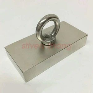 1 pcs 100*50*20 Super Powerful Strong Rare Earth block hole magnet Neodymium N50 - Picture 1 of 1