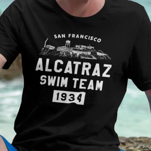 ALCATRAZ SCHWIMMTEAM 1934 - SAN FRANCISCO CA, - lustiges Touristen-T-Shirt jede Farbe - Bild 1 von 20