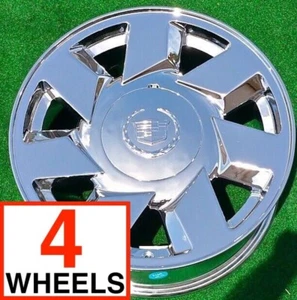 Chrome Cadillac Wheels Deville DTS 17 inch OEM Factory Spec STS Eldorado Seville - Picture 1 of 15